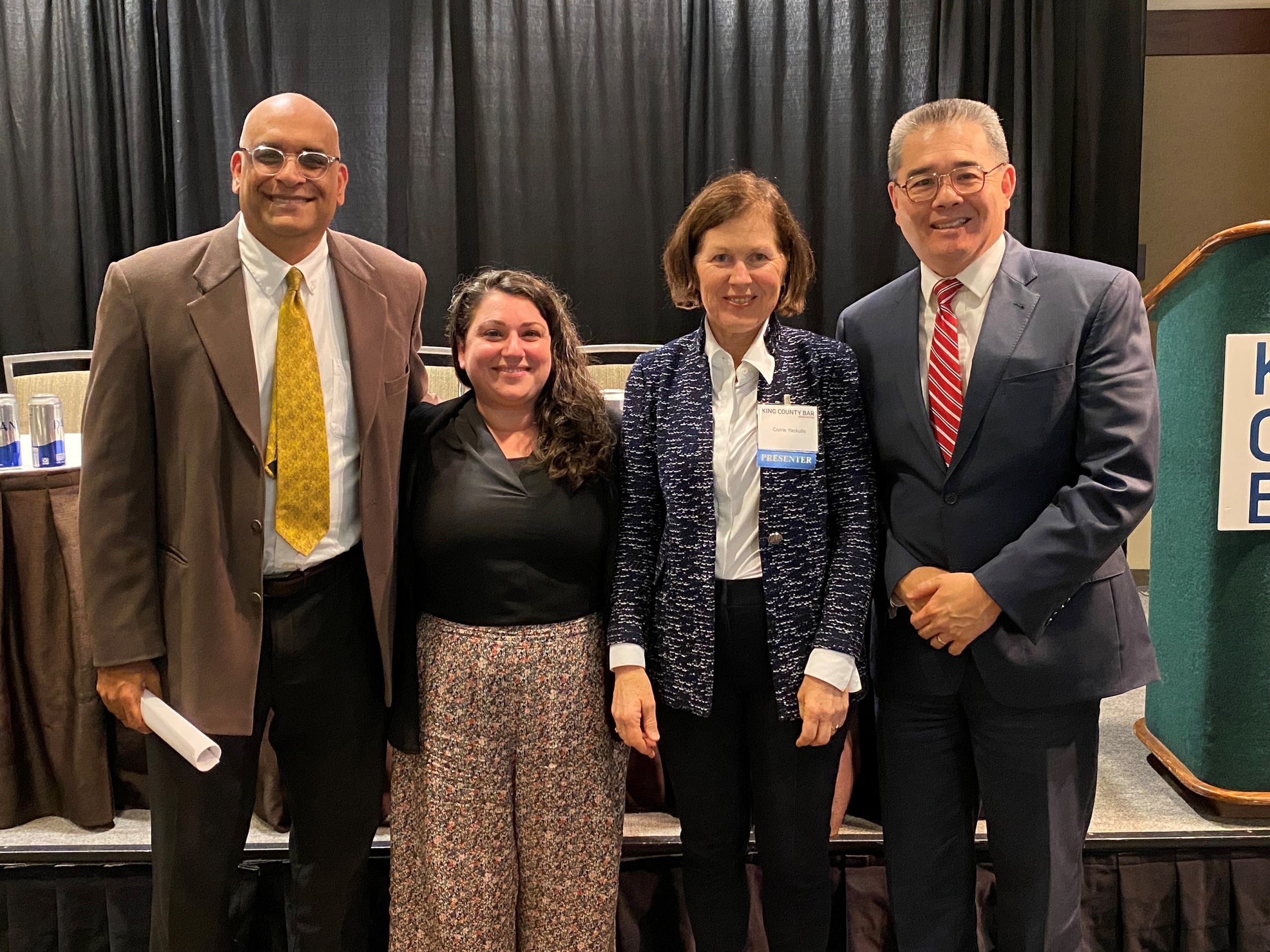 King County Civic Campus Master Plan Update: King County Superior Court Assistant Presiding Judge Ketu Shah, Natasha Khachatourians, Corrie Yackulic, and King County Superior Court Presiding Judge Patrick Oishi