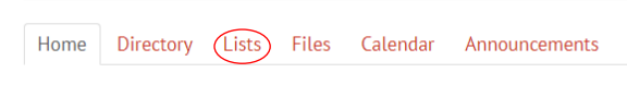 list example